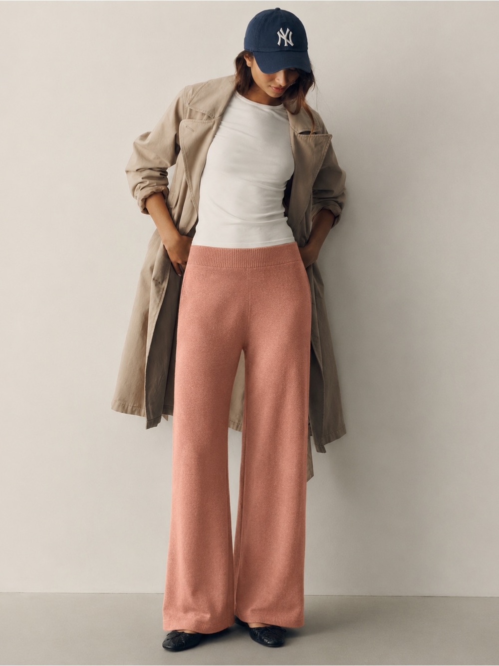 NWT Antonio Melani 100% Cashmere Wide Leg Pants Size XL